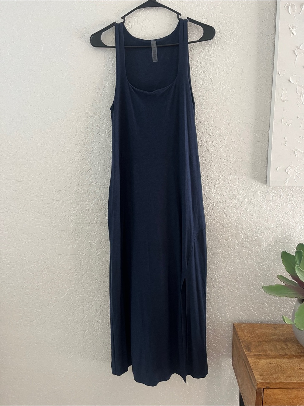 Beyond Yoga Navy Sleeveless Maxi Dress